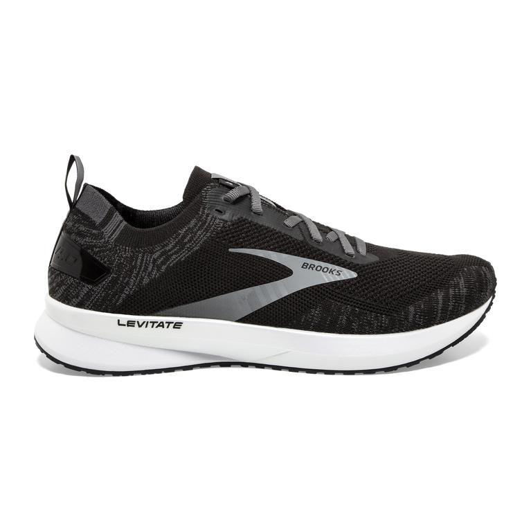 Brooks Levitate 4 Men's Road Running Shoes - Black/Blackened Pearl/White (54962-XRWG)
